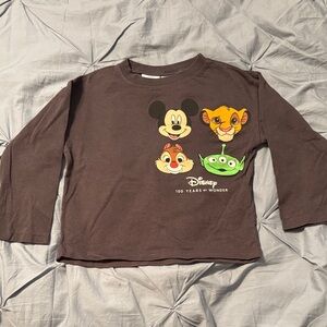 Disney Kids Zara Dark Grey Long Sleeve Tee 18-24M
